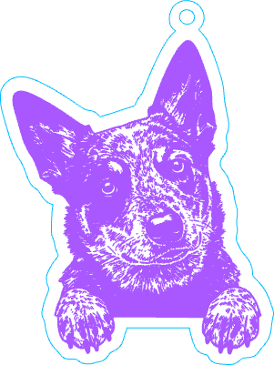 Blue Heeler Keychain.xcs