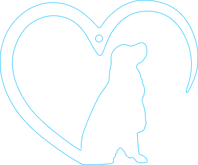 Spaniel Heart-Shaped Christmas Ornamen.xcs