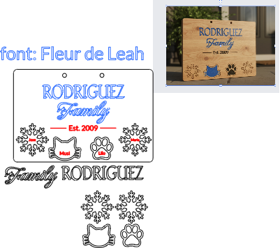 Door Sign Christmas family.xcs