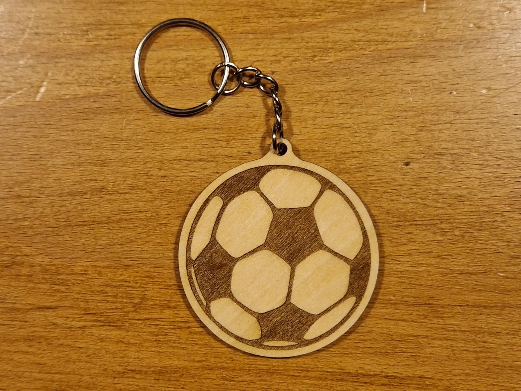 Soccer ball keychain design