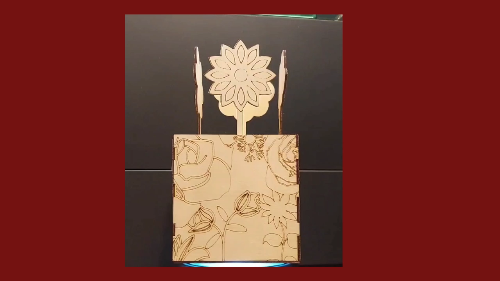 [Laser cut and engrave] MAE Designs 425056 Flower and Bird Decorative Wooden Box