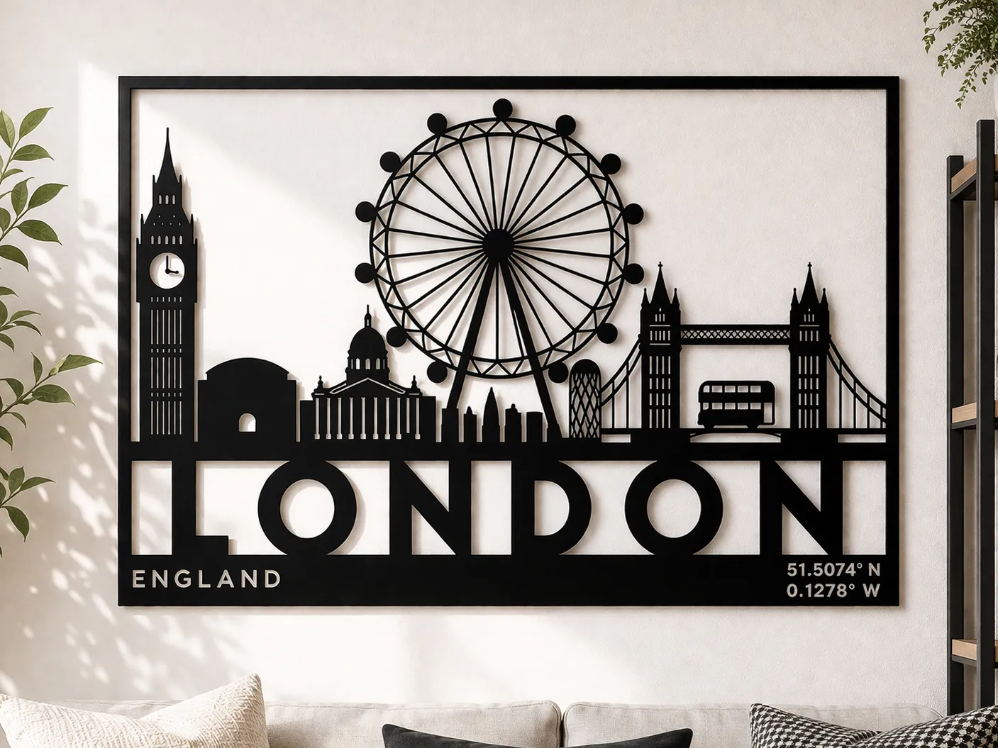 London Skyline Wall Art metal wall art design