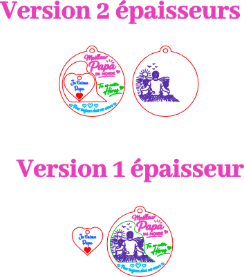 Porte clé Meilleur Papa.xs