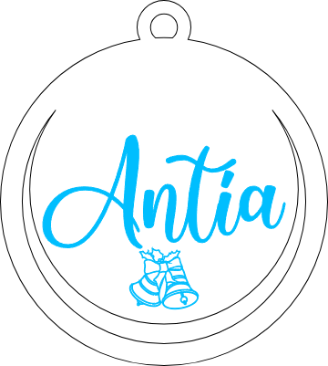 Colgante navideño personalizado.xcs