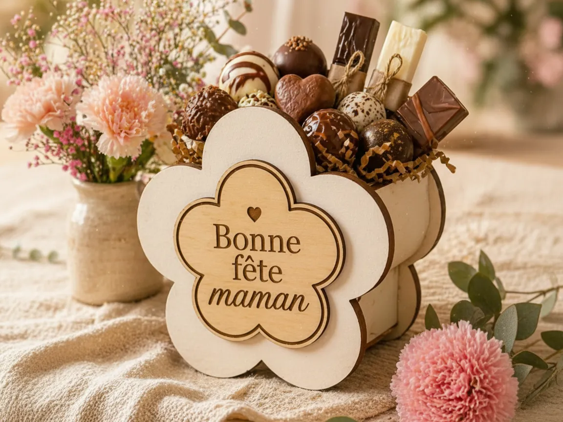 Contenant à Chocolat ou Fleur (Chocolate or Flower Container) mother's day gift design