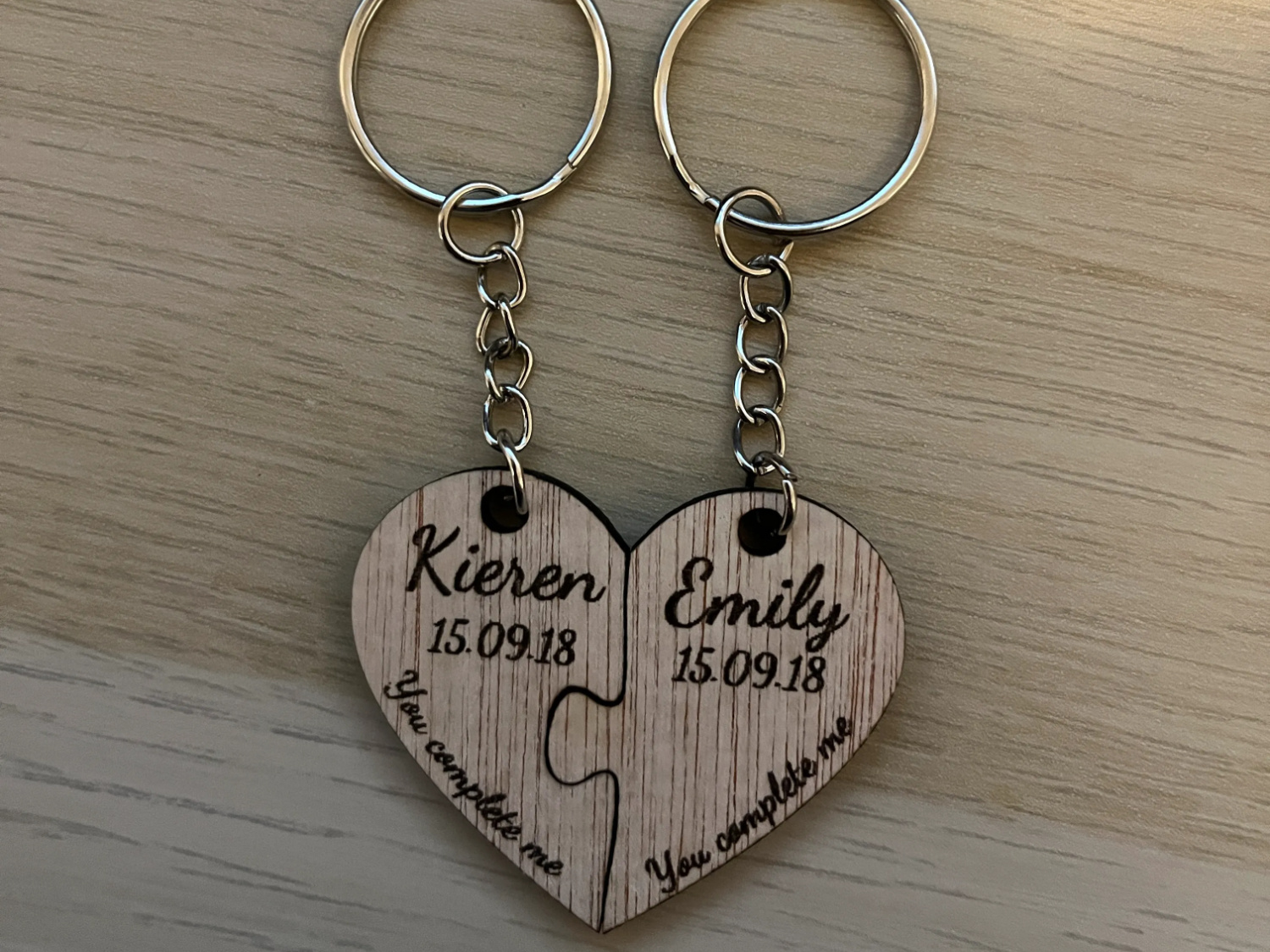 Couples Heart Keyring valentines day gift design
