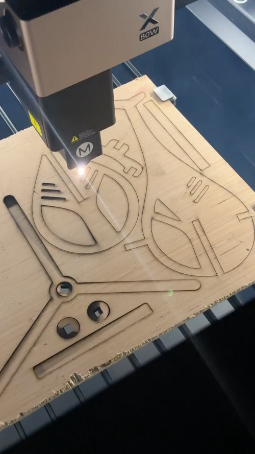 [Laser cut and engrave] Laser Cut Wooden Helicopter Model Decorative Ornament