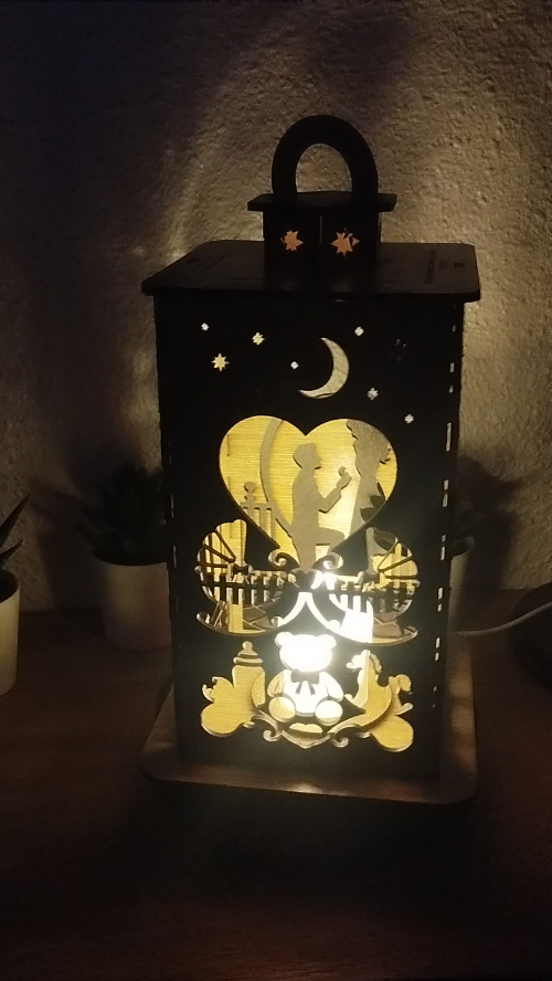 [Laser cut and engrave] Candelabro de la historia del amor