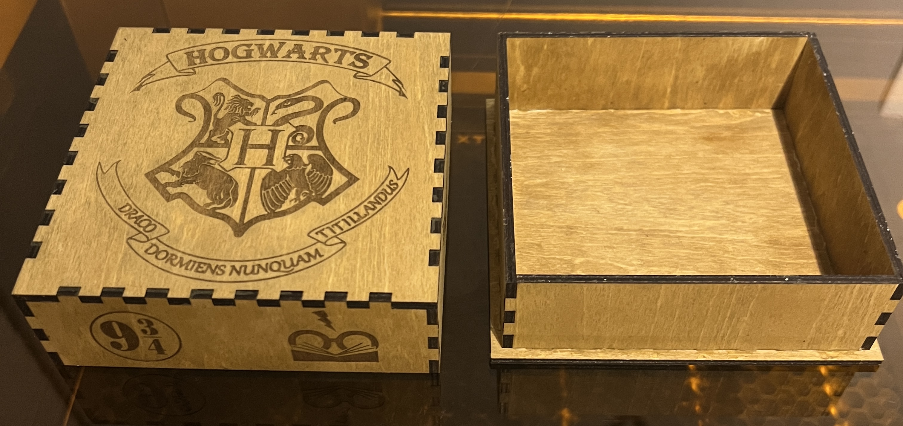 Hogwarts Crest Wooden Box wooden box idea