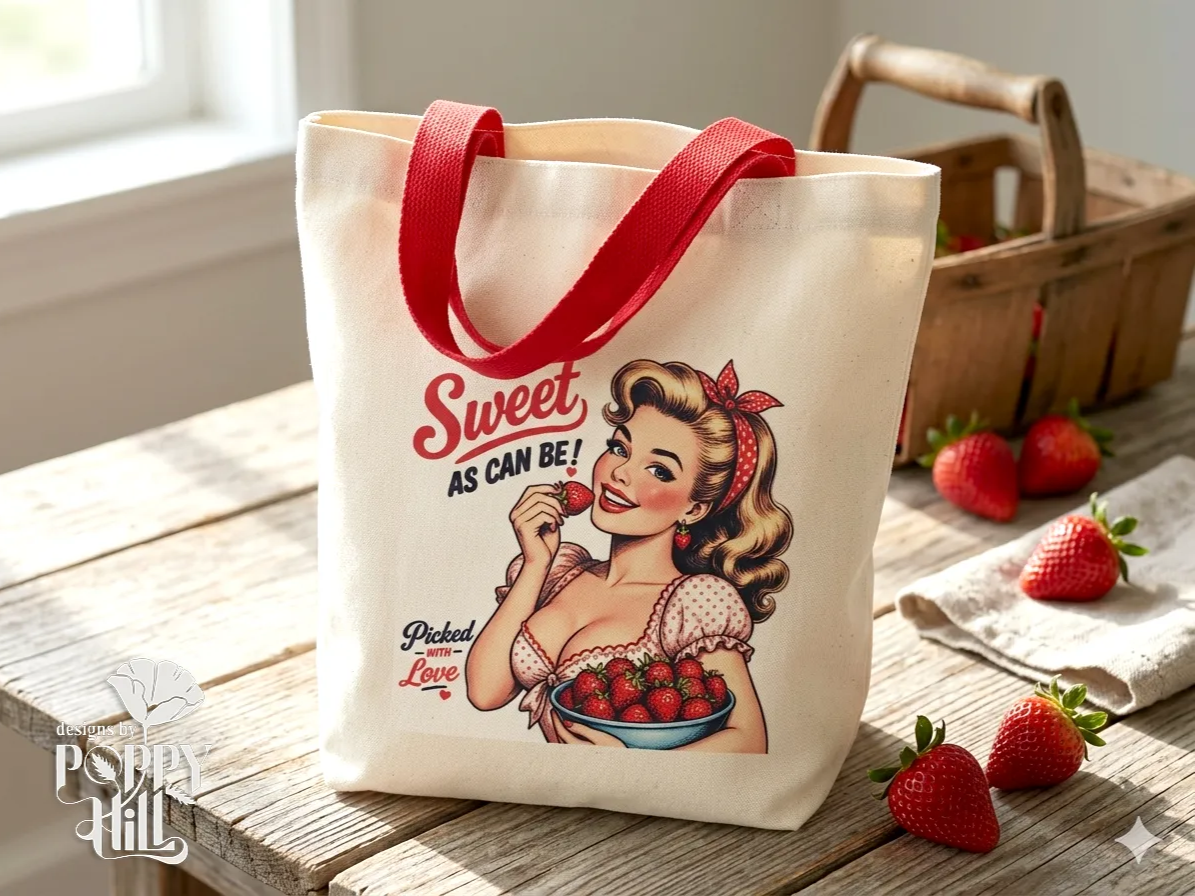 Vintage poltonska zasnova, sublimirana na platneno torbo tote - brezplačna zasnova torbe tote po meri na Atommu