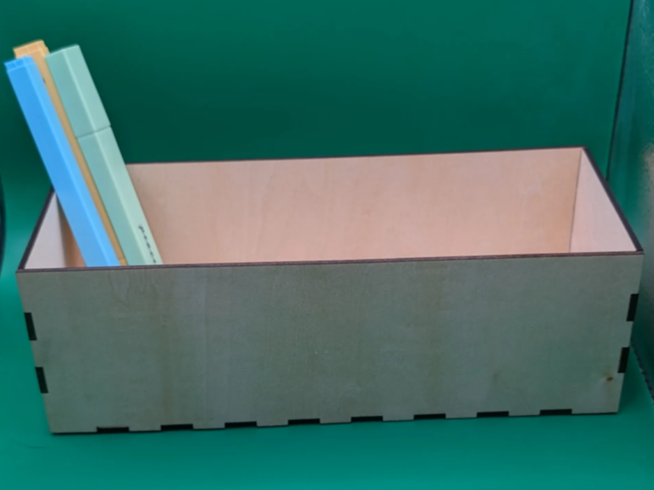 Laser Cut Wooden Storage Box Organizer