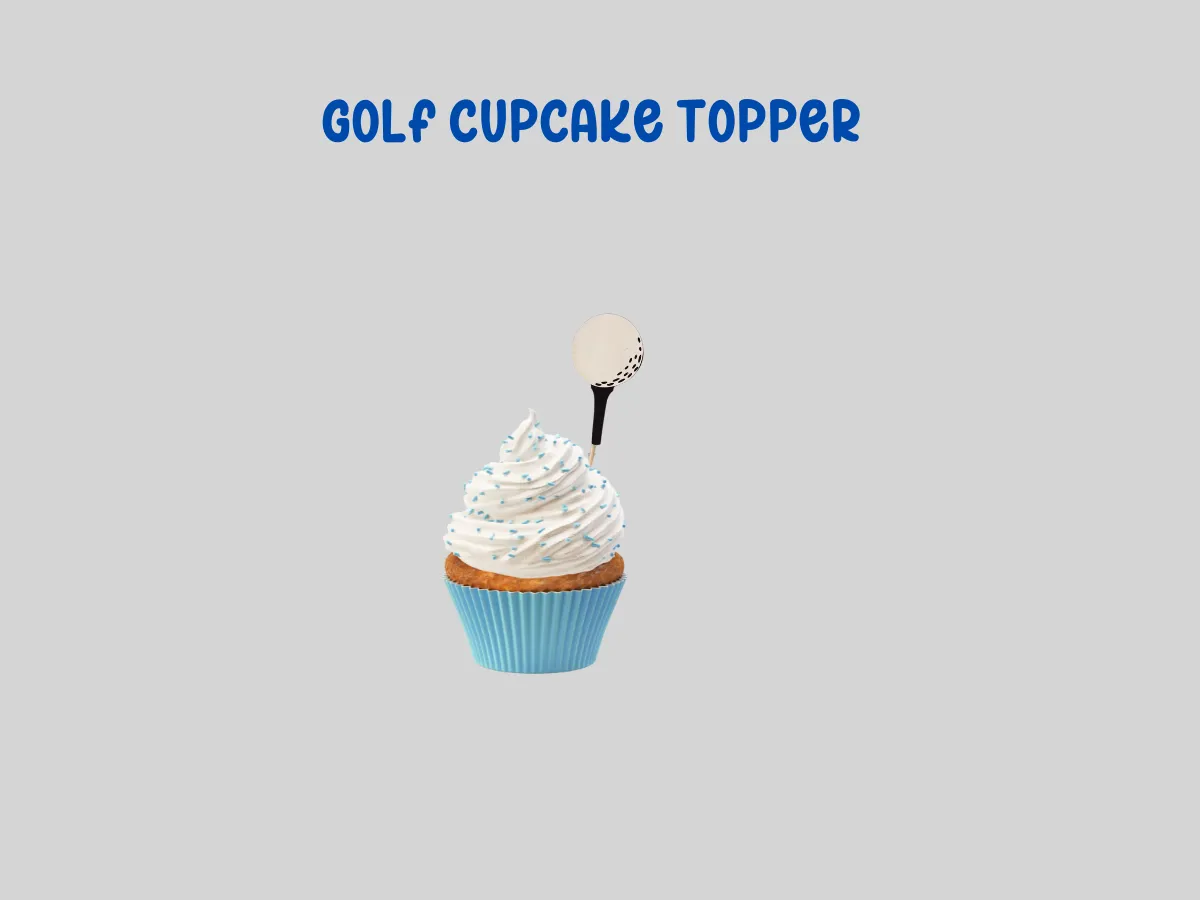 Golf cupcake topper sports party decoration design