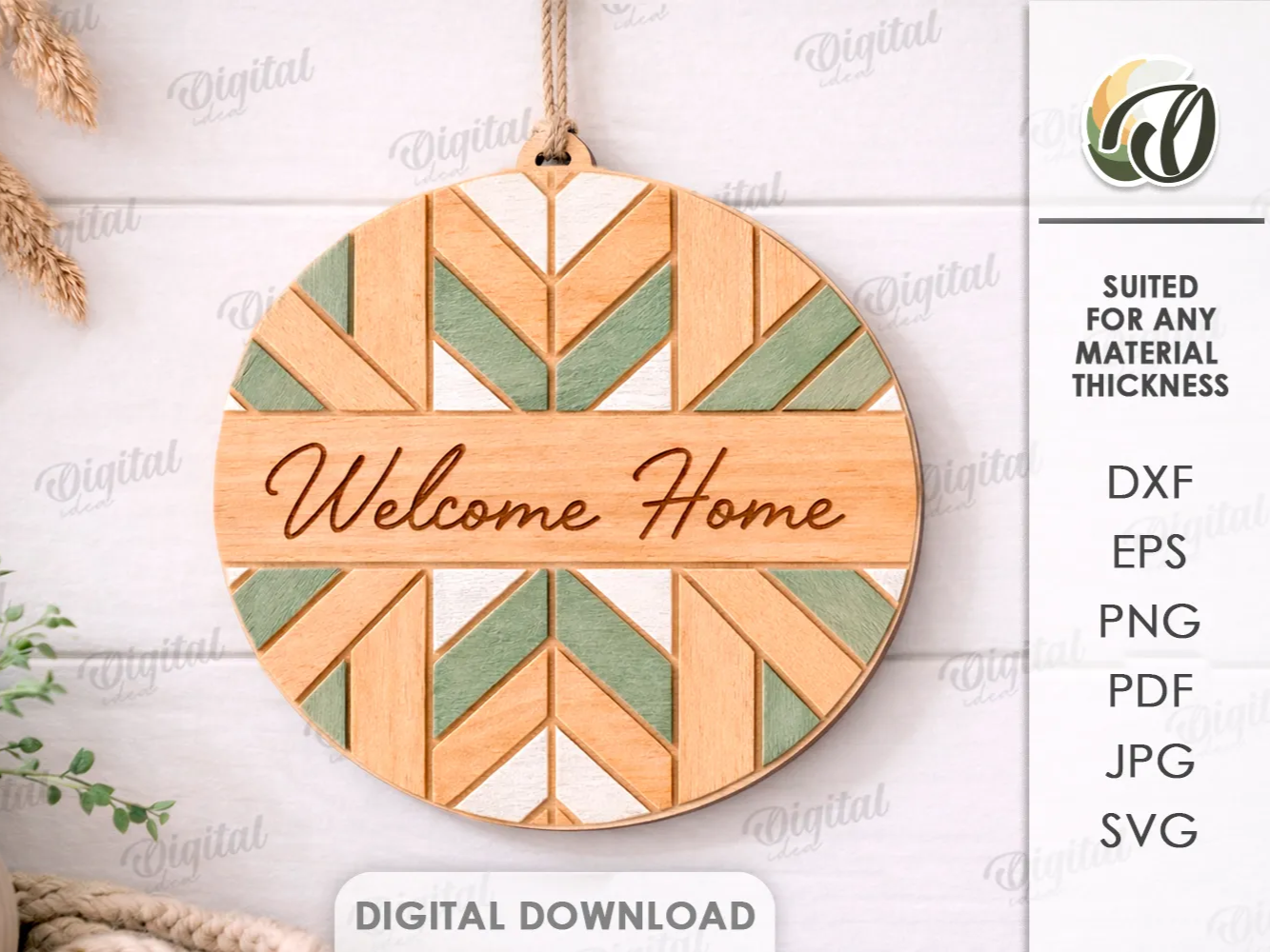 3D Welcome sign