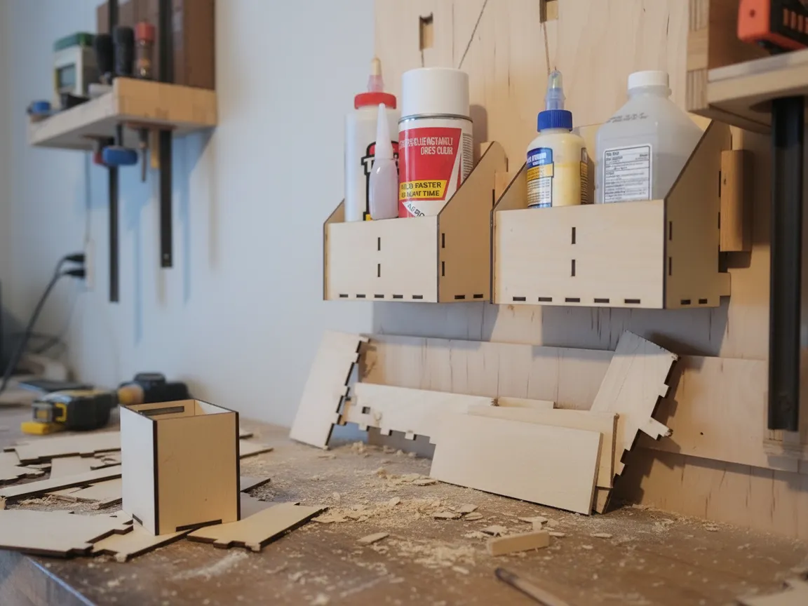 Modular Glue & Spray Holder – Laser Cut Workshop Organizer | Ready to ...