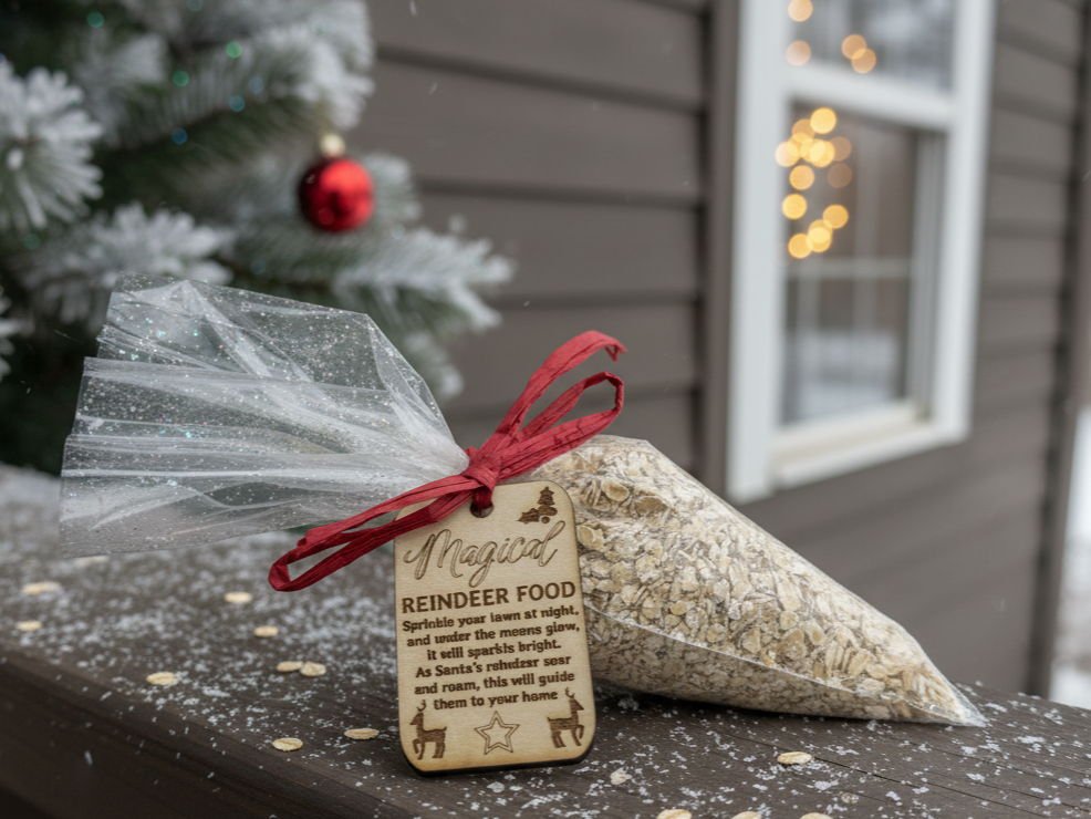 Magical Reindeer Food Tag Christmas Eve box idea