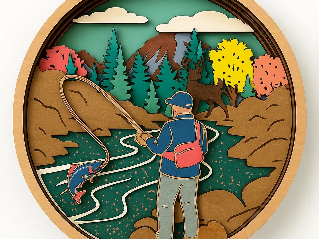 Glow-in-the-Dark Fishing Scene gift idea