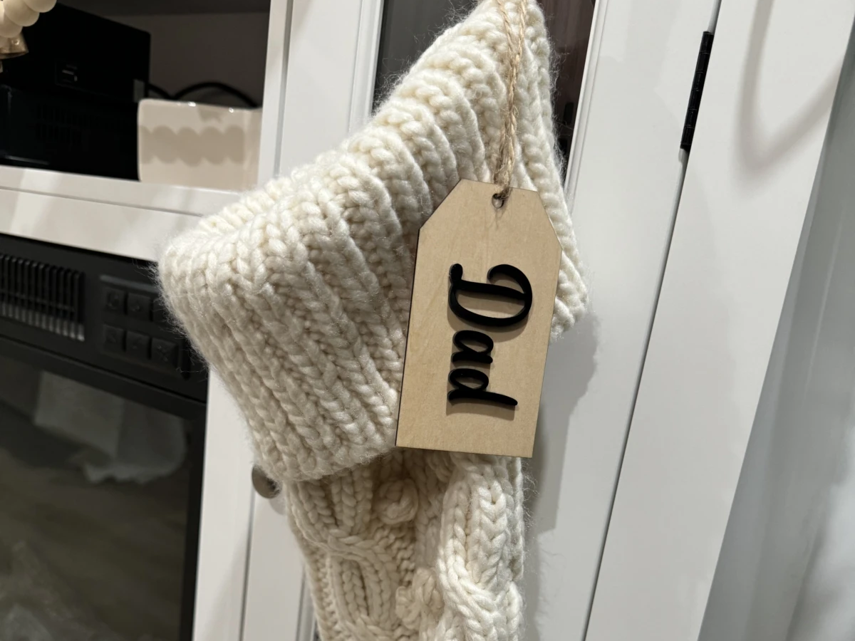 Stocking Name Tag Christmas Eve box idea
