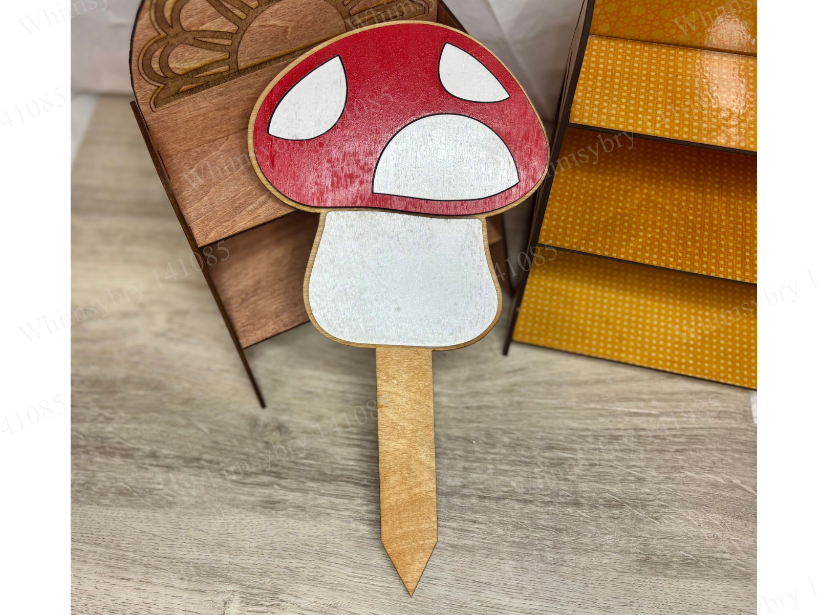 Piquet de plante champignon - modèle de décoration de jardin