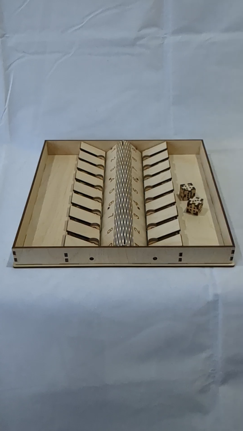 [Laser cut and engrave] Shut The Box Gift Game Set Laser Cut Design, Cutting Model Dice Game, Laser Project