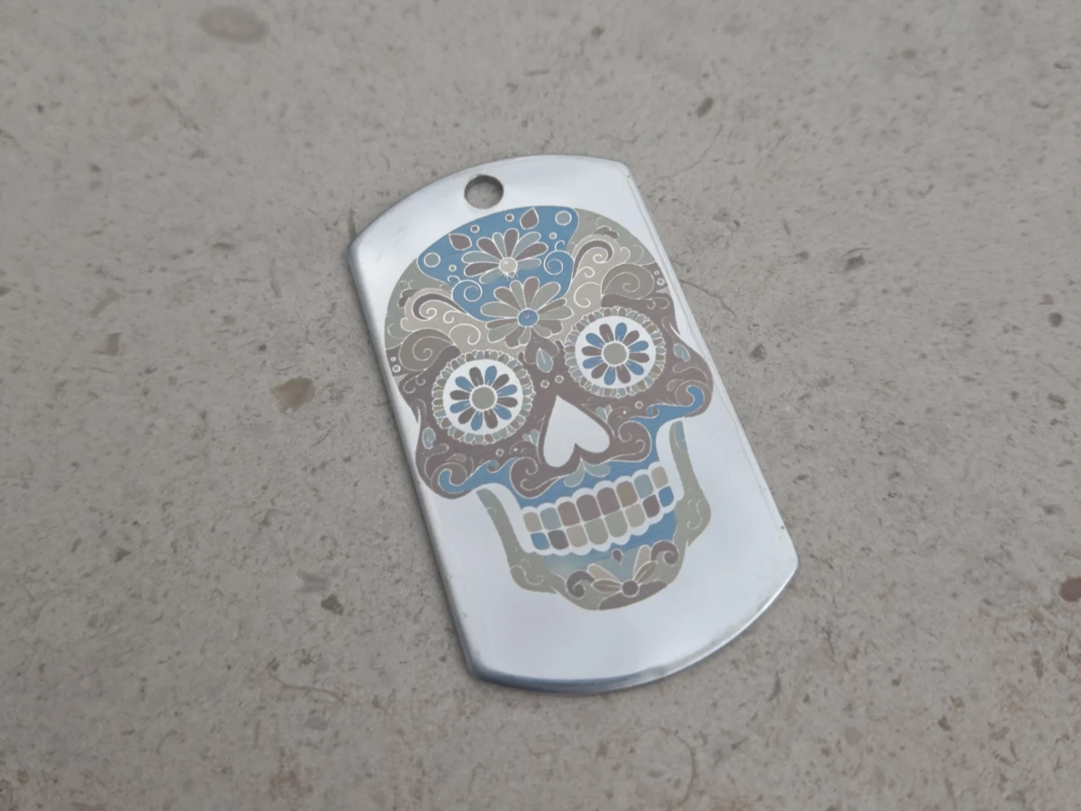 Mexican Calavera Color Engraving sugar skull dia de los muertos design