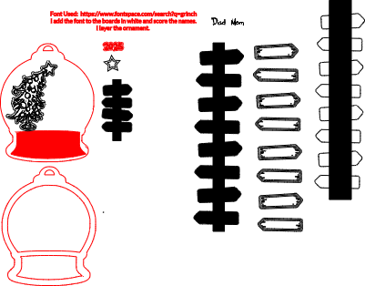 Grinch Style Ornament 1 - Tree Direction Signs.xcs