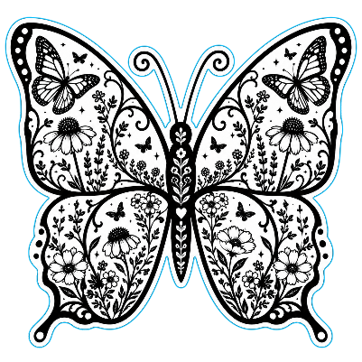 Butterfly Scenic Cut and Engrave.xcs