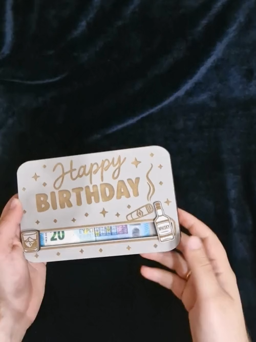 [Laser cut and engrave] Birthday gift laser cut file