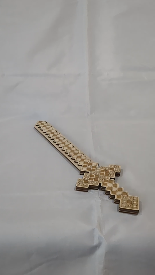 [Laser cut and engrave] Toy Diamond Sword Laser Cut Template, Laser Cutting Model, Toys Game Design