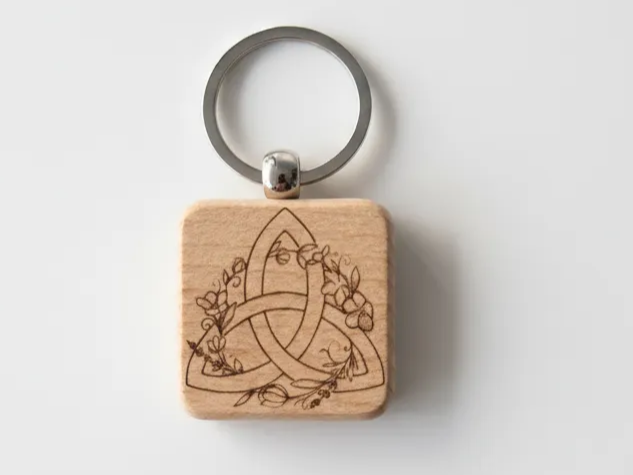 Wooden Square Keyring | Free Files - Atomm