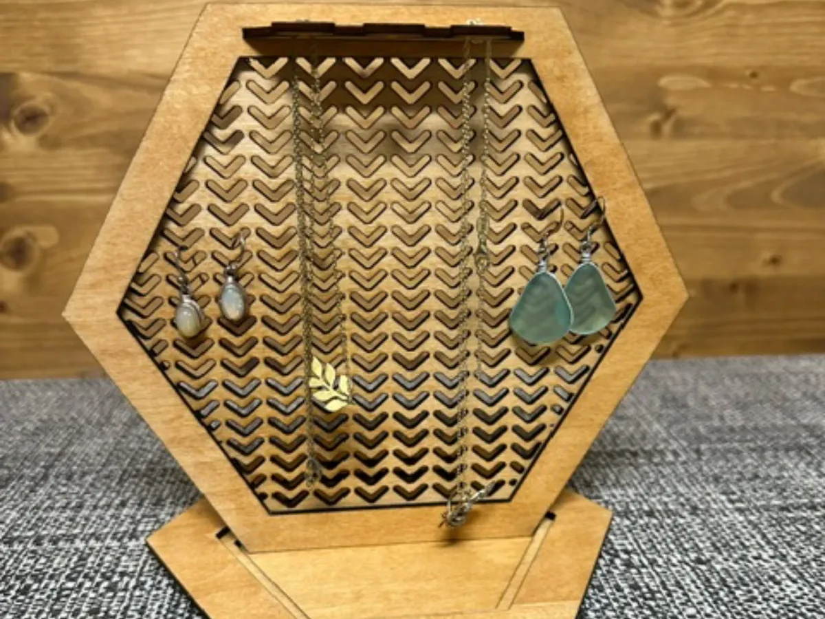Hexagon Jewelry Stand gift for her design