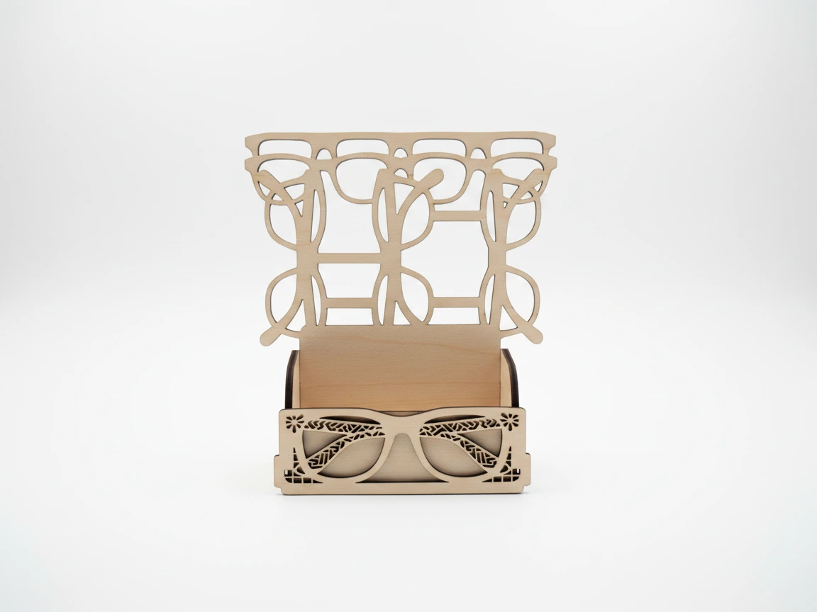 Eyeglass-Themed Business Card Holder office decor idea