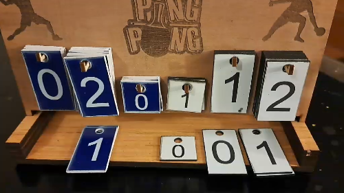 [Laser cut and engrave] Marqueur de score pour tennis de table ping pong en bois