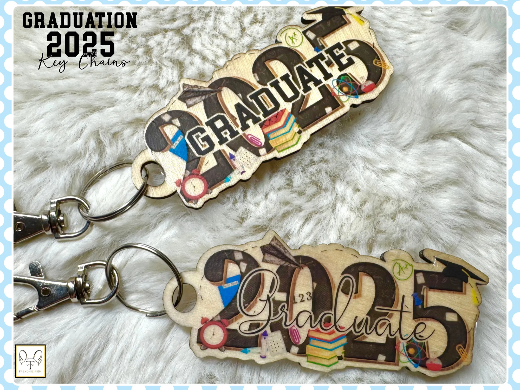 Graduation 2025 Key Chains with Academic Keepsake graduation gift design