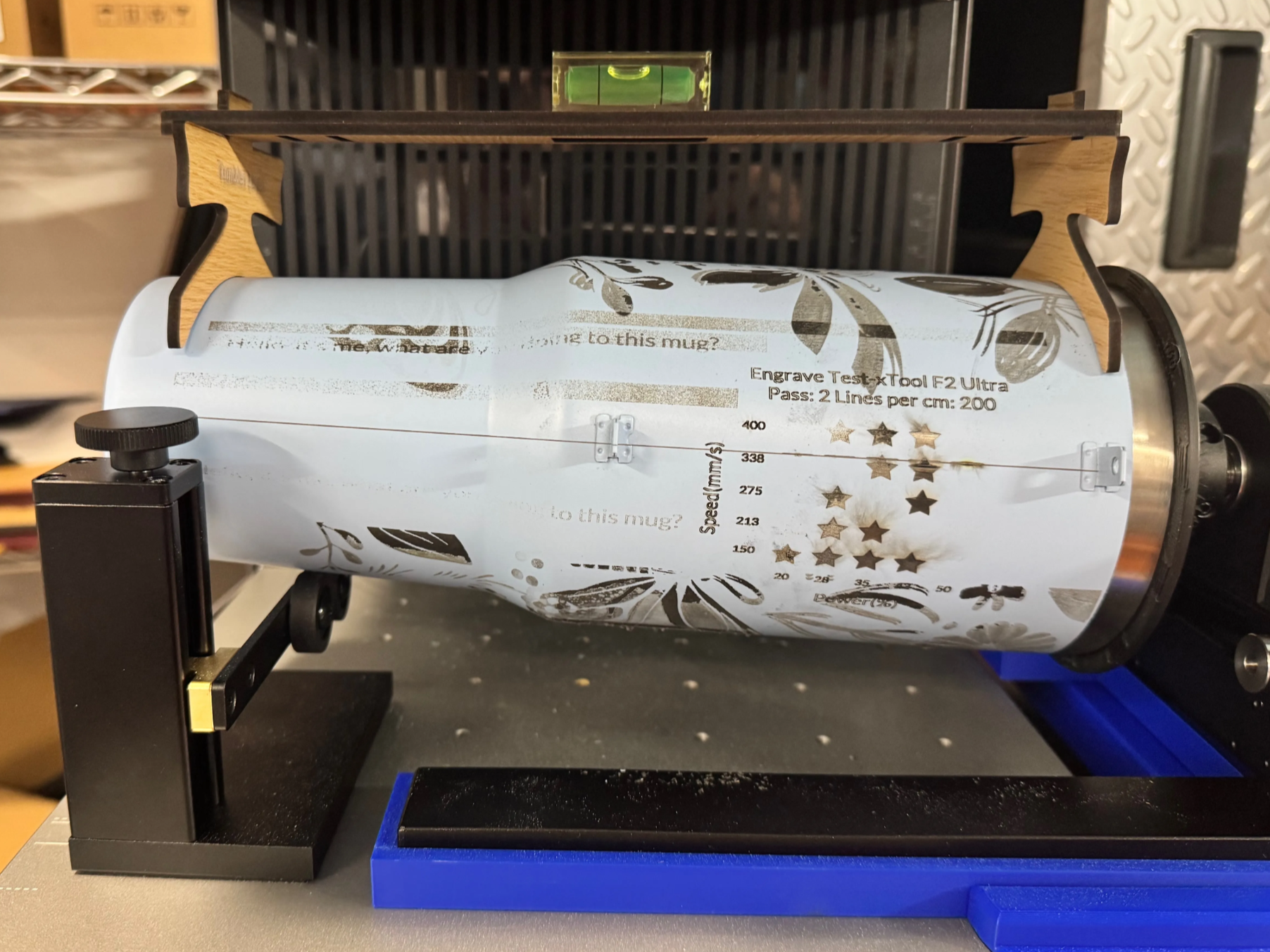 40oz Tumbler Leveling Jig for XTOOL RA2 Pro | Free Files - Atomm