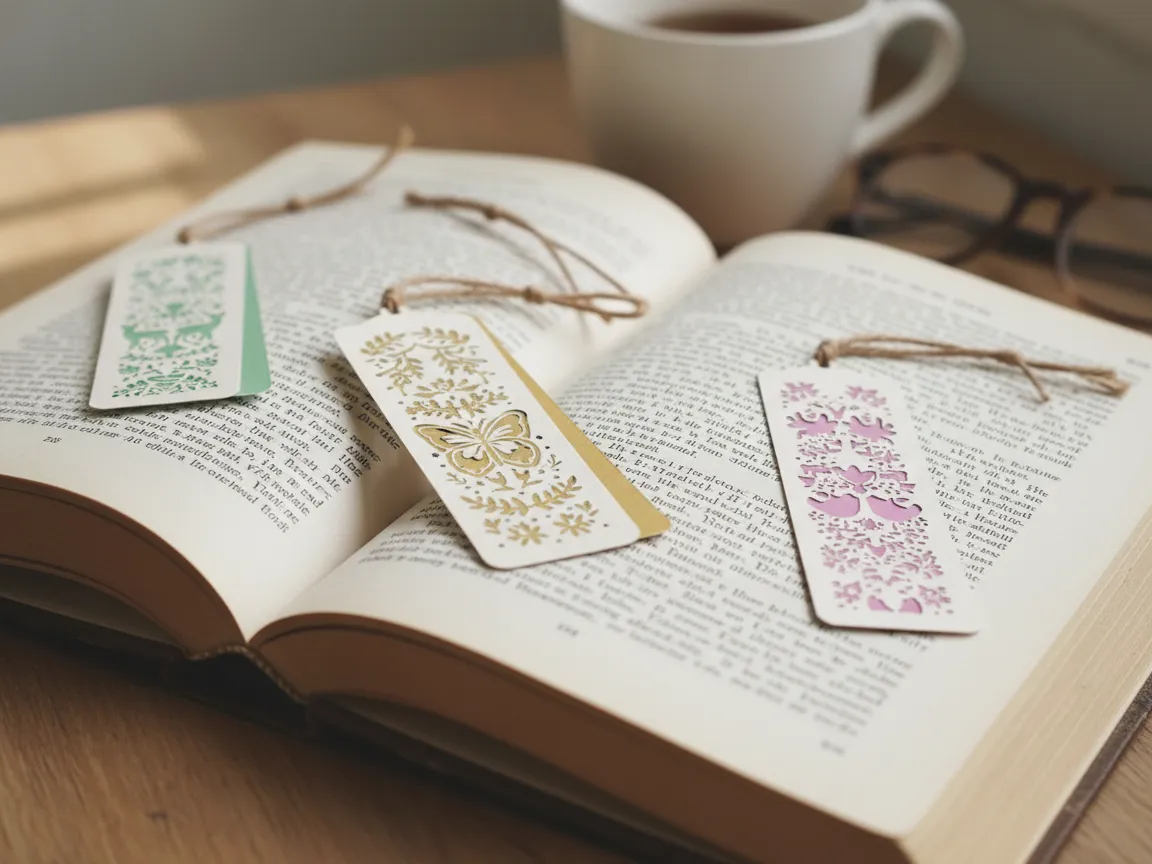 Folk Art Bookmark Paper Cut BUDNLES 12 DESIGNS | Ready to Use Files - Atomm