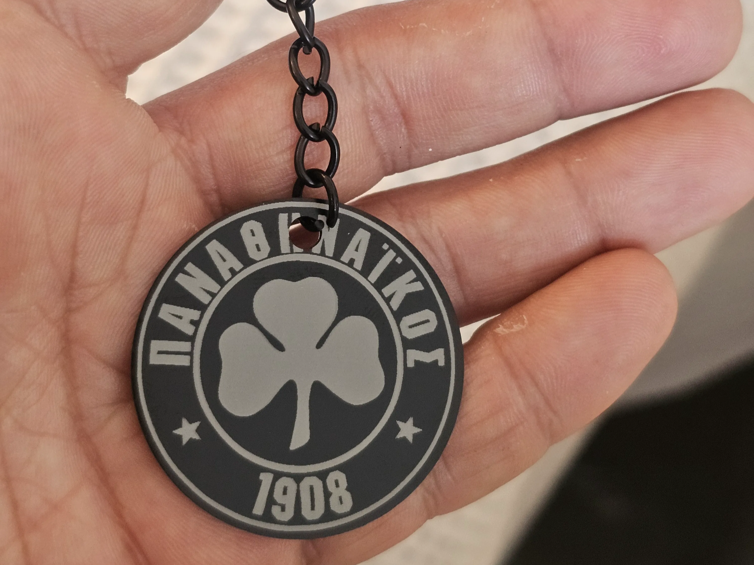 Panathinaikos FC PAO Logo Keychain custom logo keychain idea