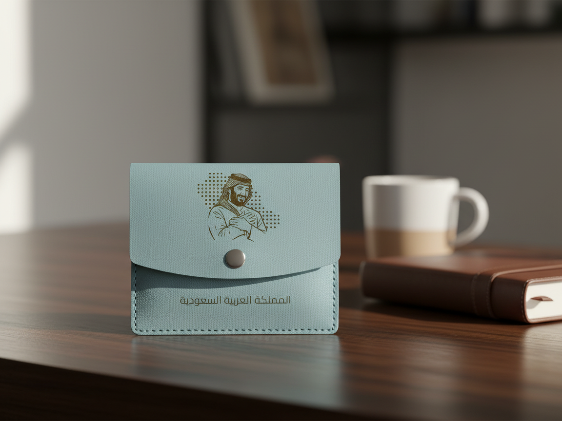 Laser-Engraved Leather Card Holder laser cut business card holder idea