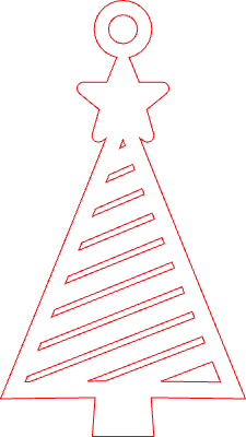 Star-Topped Pines -Earrings.xcs