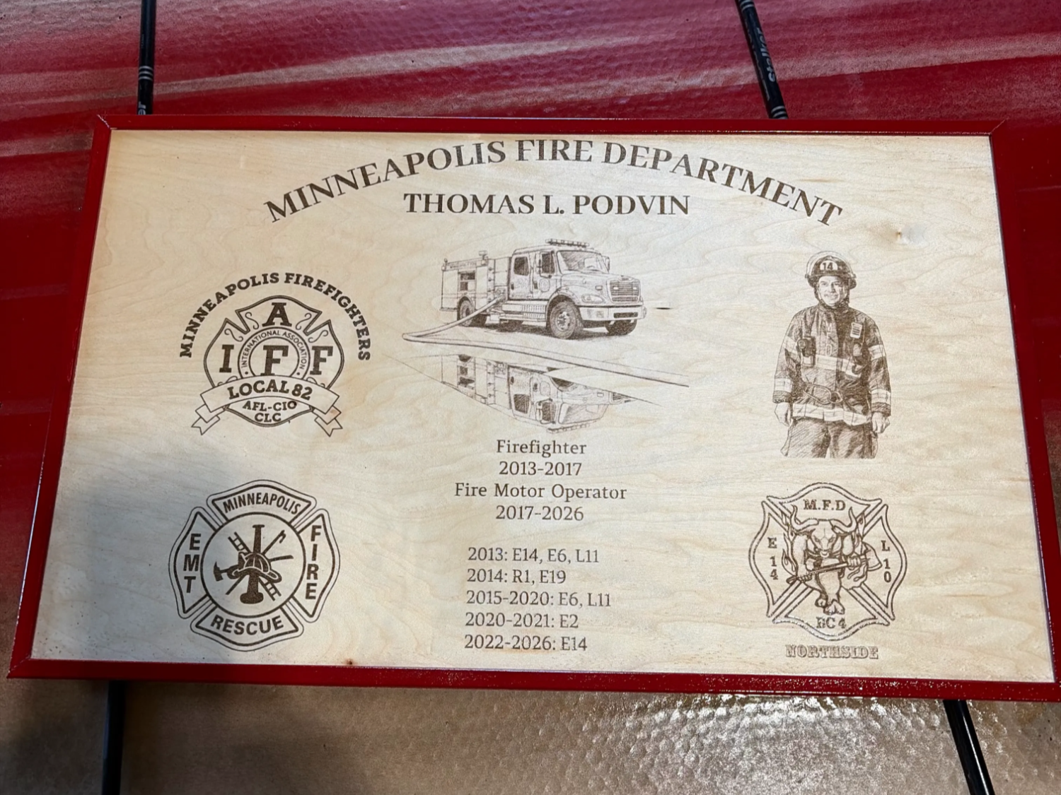 Retirement Gift for a Firefighter retirement gift design