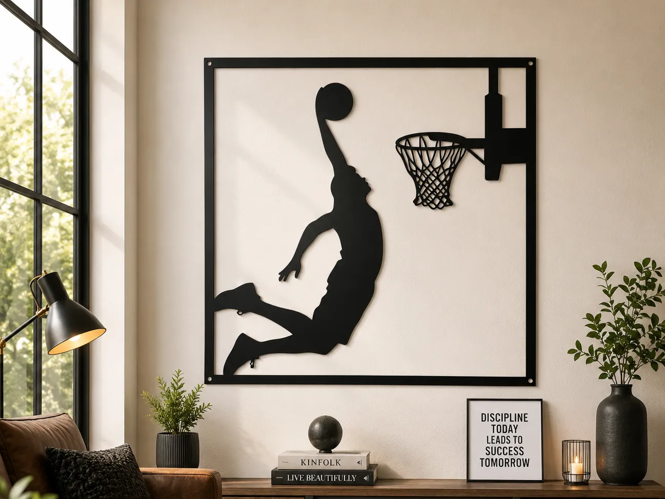 Basketball Dunk Wall Art metal wall art design