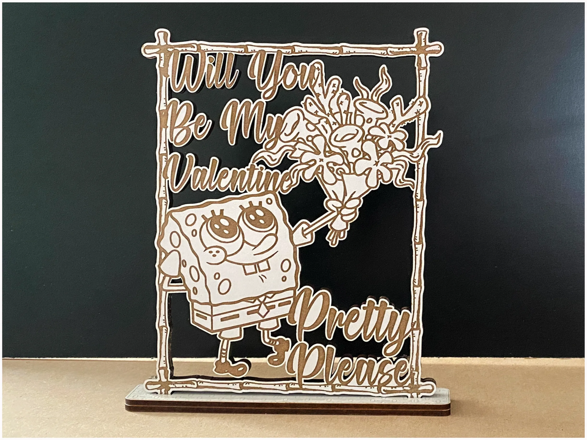 "Will You Be My Valentine?" Sign valentines day gift design