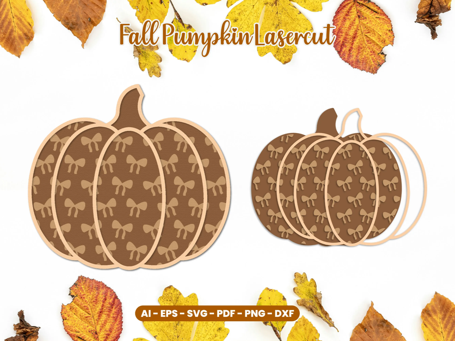 Fall Pumpkin Laser Cut | Ready to Use Files - Atomm