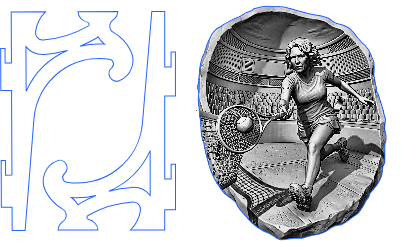 3d illusion female tennis player with stand.xcs