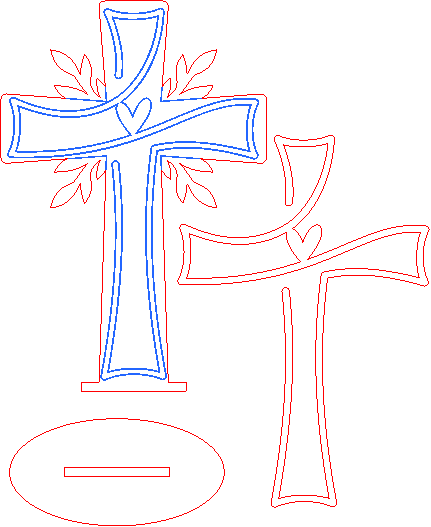 Wooden christian standing cross 2.xcs