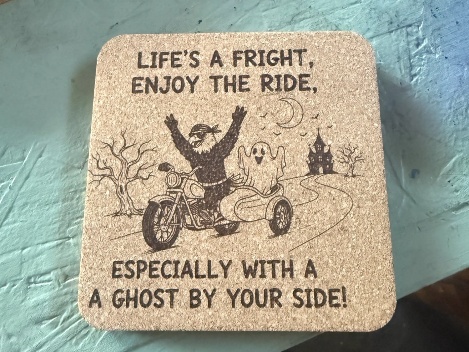 Halloween Cork Coaster Halloween coaster idea