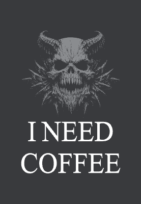 Skull I need coffee.xcs