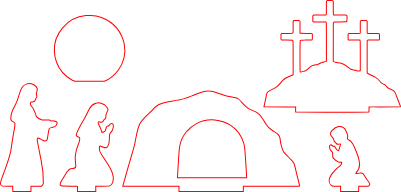 Wooden Easter Empty Tomb Scene.xcs