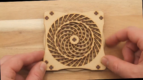 [Laser cut and engrave] Kinetic Coasters SET 5 - Hand Spinner - Fidget Spinner - Laser Cut Files