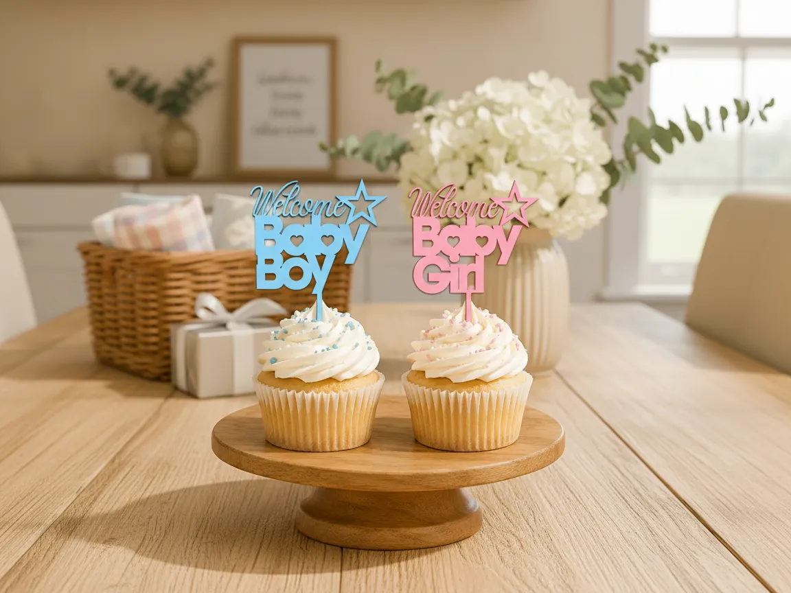Baby shower cake topper bundle welcome baby