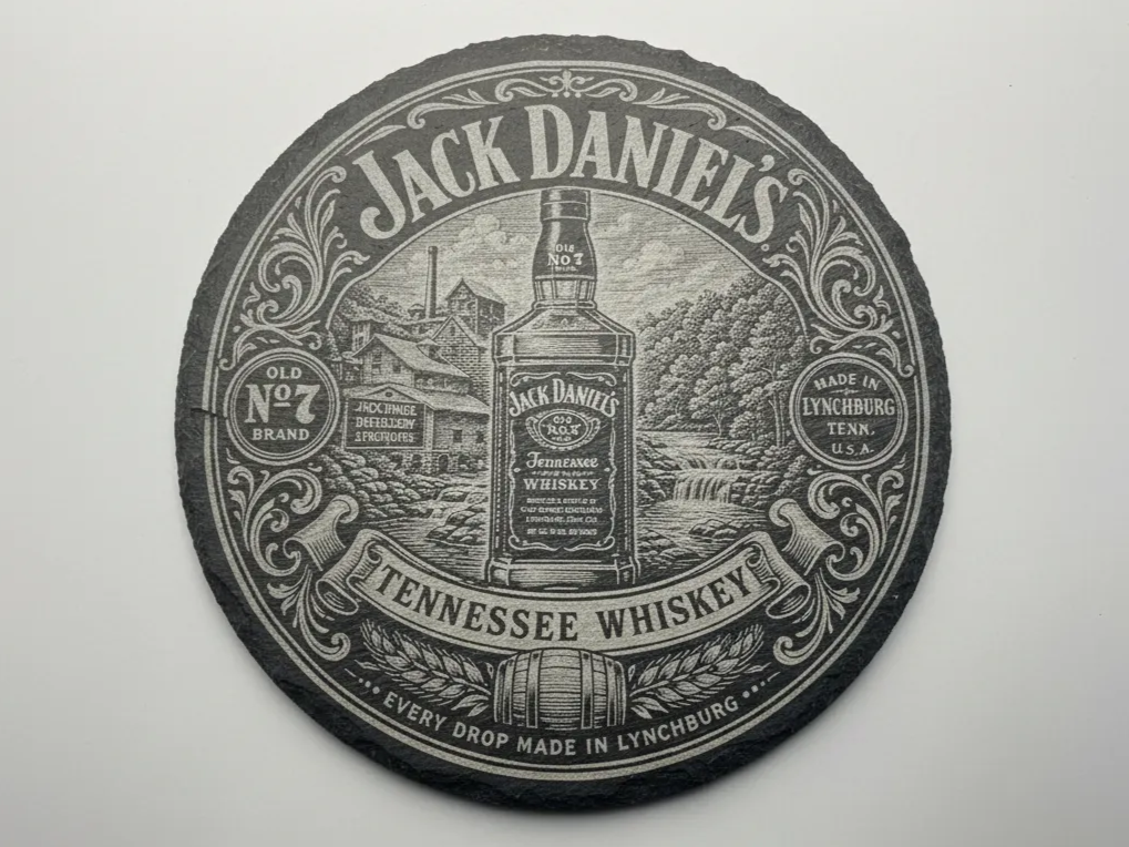 Jack Daniel's Whiskey Slate Coaster gift idea